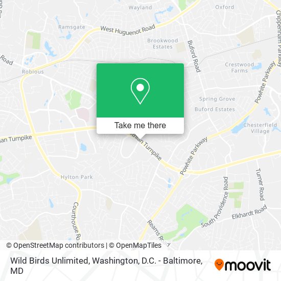Mapa de Wild Birds Unlimited