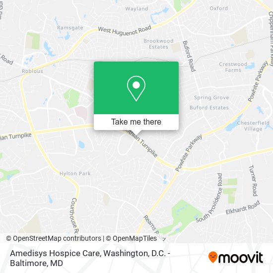 Amedisys Hospice Care map
