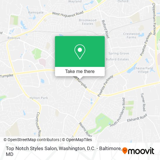 Top Notch Styles Salon map
