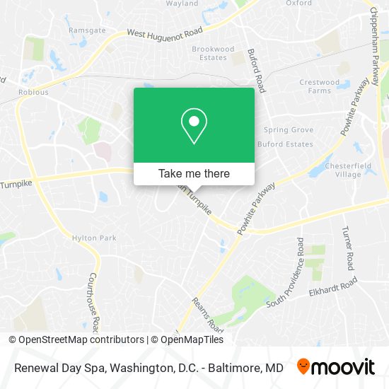 Renewal Day Spa map