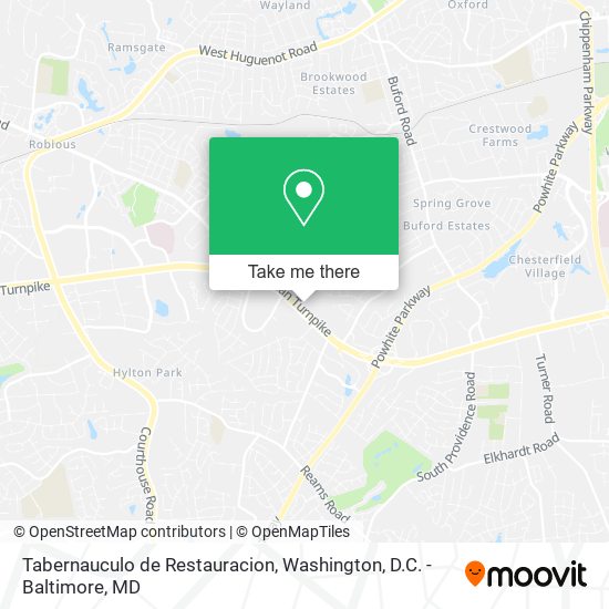 Tabernauculo de Restauracion map