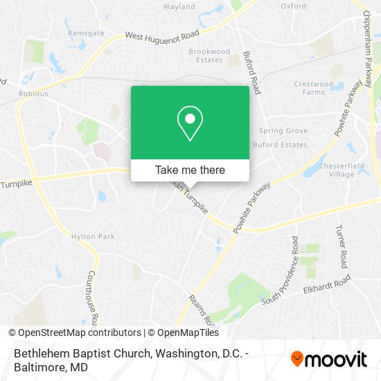 Bethlehem Baptist Church map