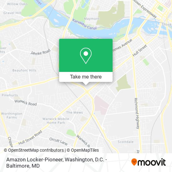 Mapa de Amazon Locker-Pioneer