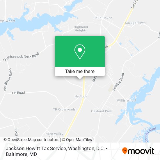 Jackson Hewitt Tax Service map