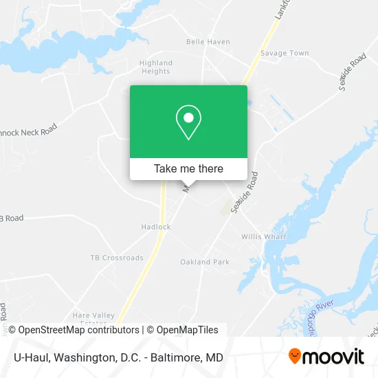 U-Haul map