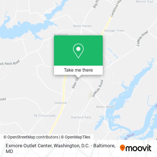 Mapa de Exmore Outlet Center