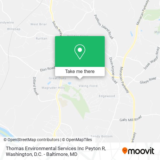 Thomas Environmental Services Inc Peyton R map