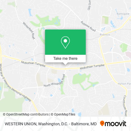 WESTERN UNION map