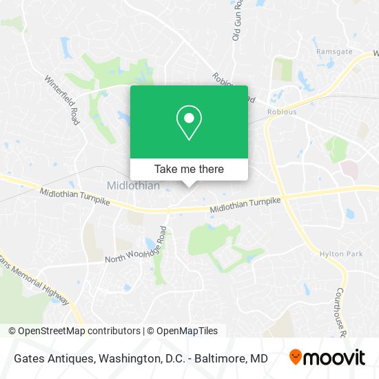 Gates Antiques map