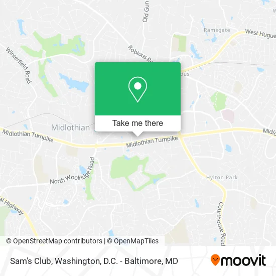 Sam's Club map