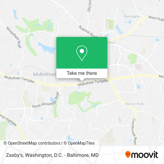 Zaxby's map
