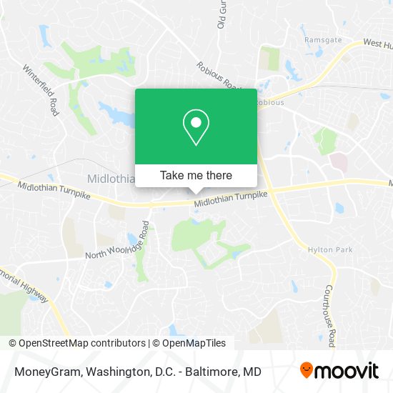 Mapa de MoneyGram