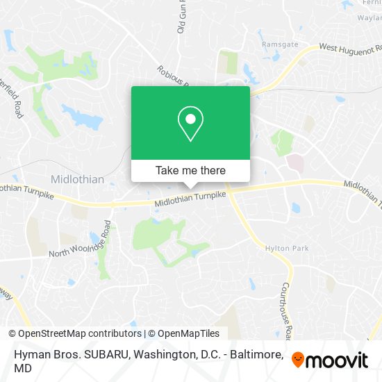 Hyman Bros. SUBARU map