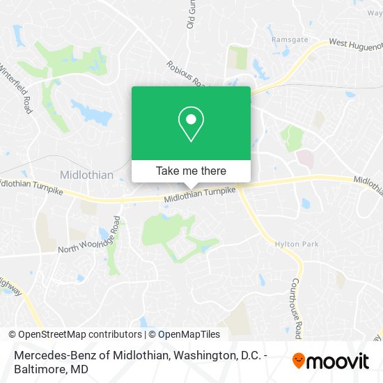 Mercedes-Benz of Midlothian map