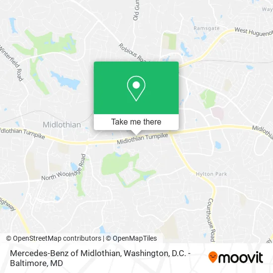 Mercedes-Benz of Midlothian map