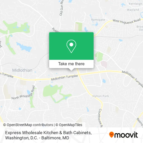 Express Wholesale Kitchen & Bath Cabinets map