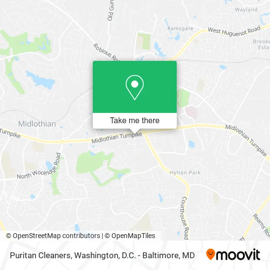 Puritan Cleaners map