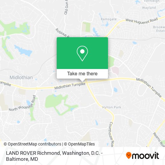 LAND ROVER Richmond map