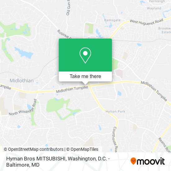 Hyman Bros MITSUBISHI map