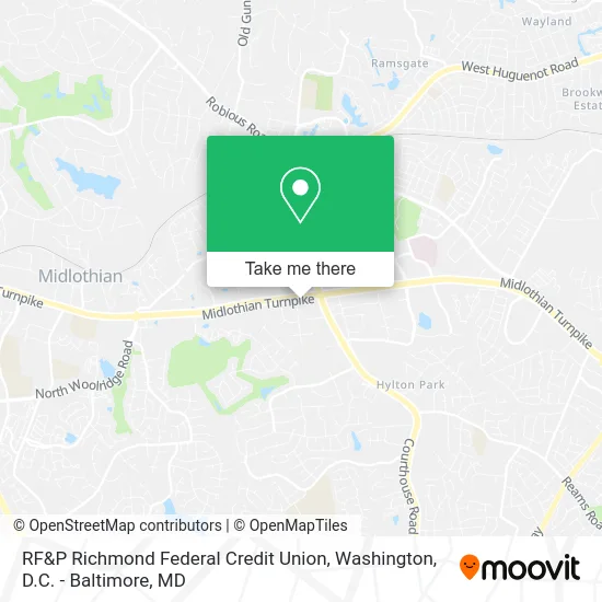RF&P Richmond Federal Credit Union map