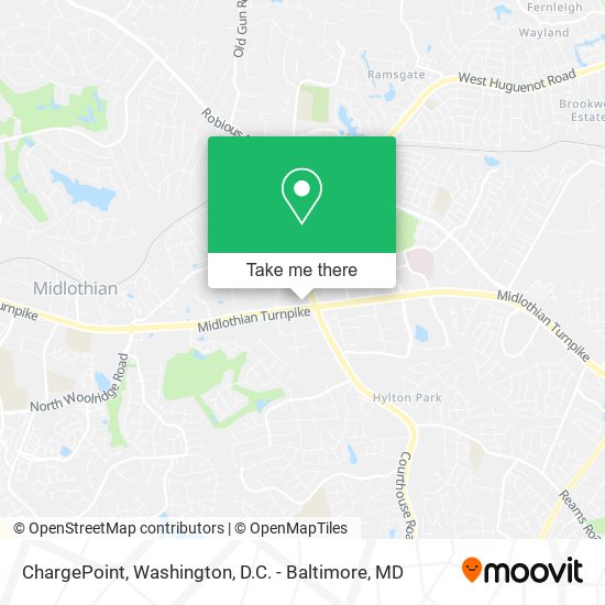 Mapa de ChargePoint