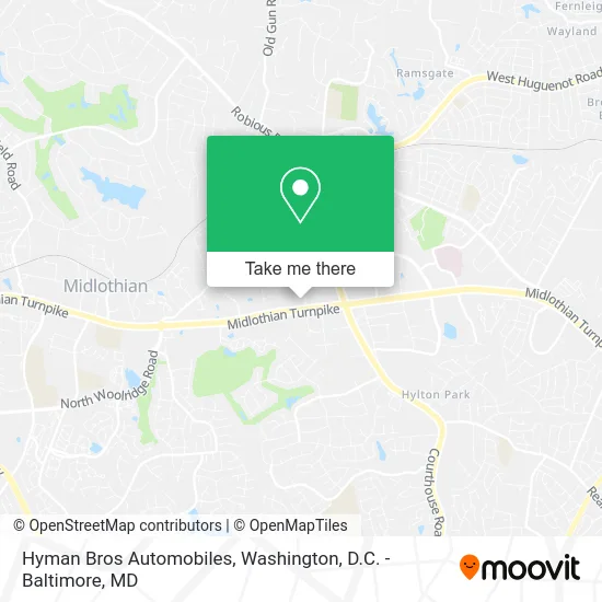 Hyman Bros Automobiles map