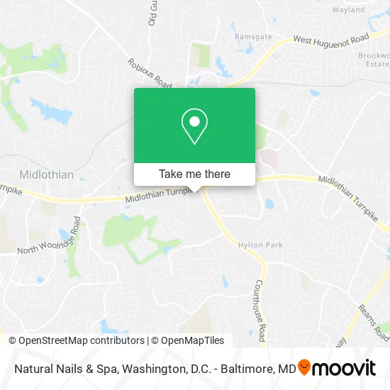 Natural Nails & Spa map