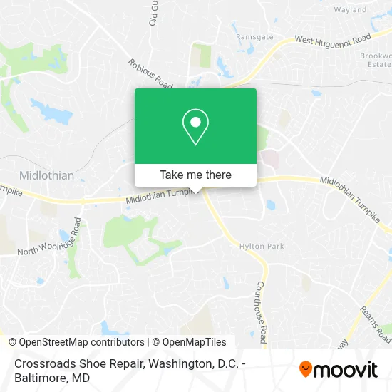 Crossroads Shoe Repair map