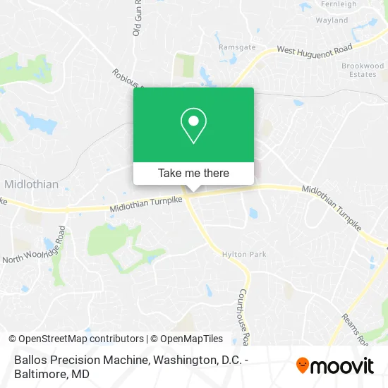 Ballos Precision Machine map