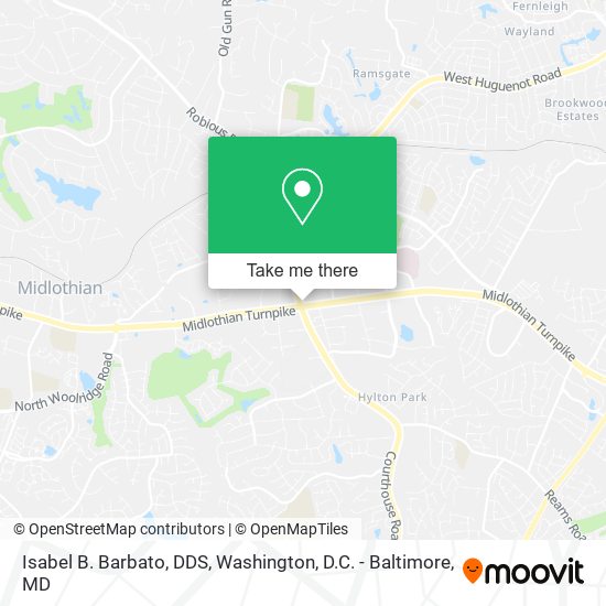 Isabel B. Barbato, DDS map