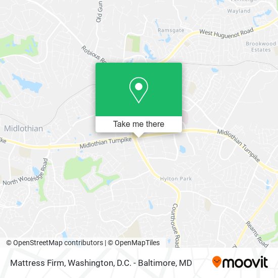 Mattress Firm map