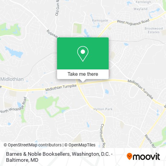 Barnes & Noble Booksellers map