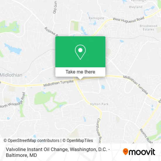 Valvoline Instant Oil Change map