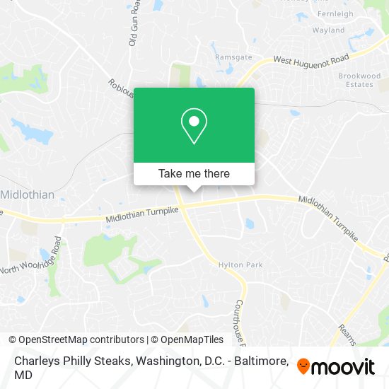 Charleys Philly Steaks map