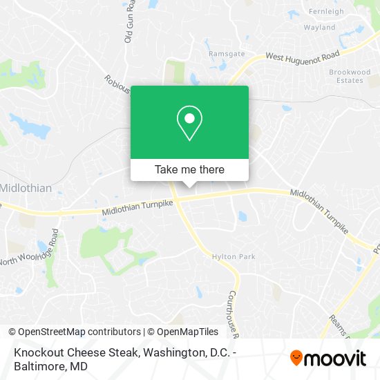Mapa de Knockout Cheese Steak