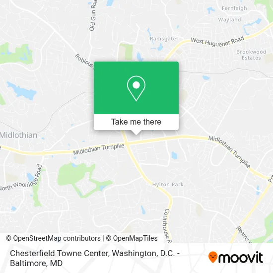 Chesterfield Towne Center map