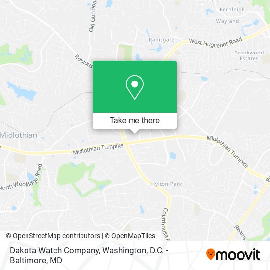 Dakota Watch Company map