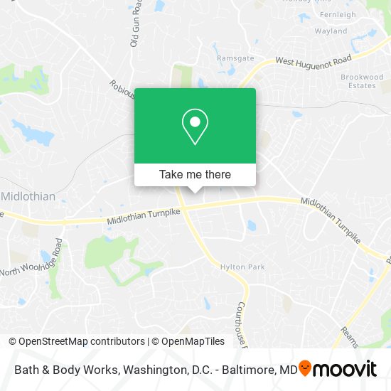 Bath & Body Works map