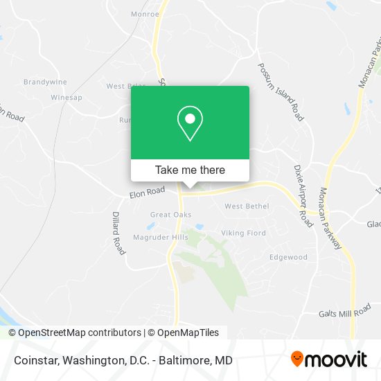 Coinstar map