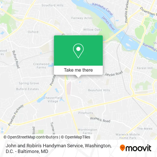 John and Robin's Handyman Service map