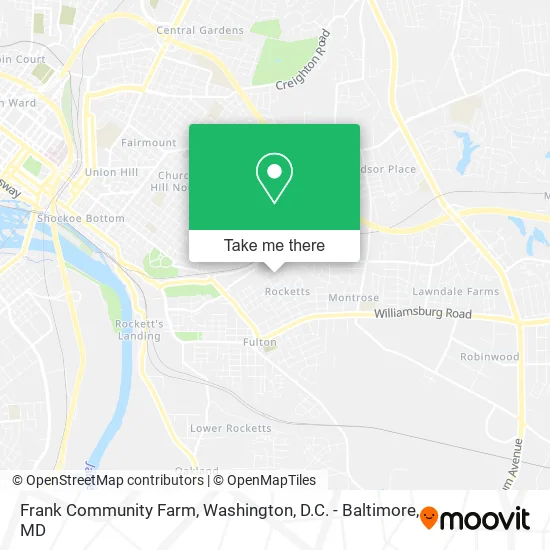 Frank Community Farm map
