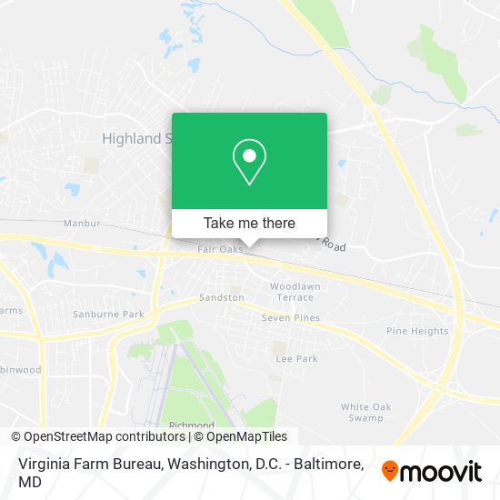 Mapa de Virginia Farm Bureau