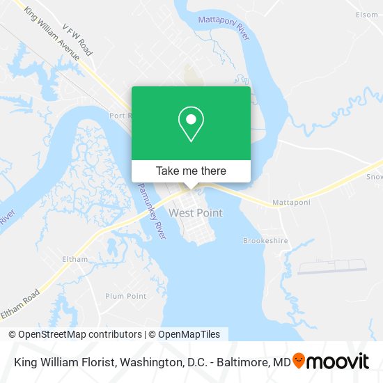 King William Florist map