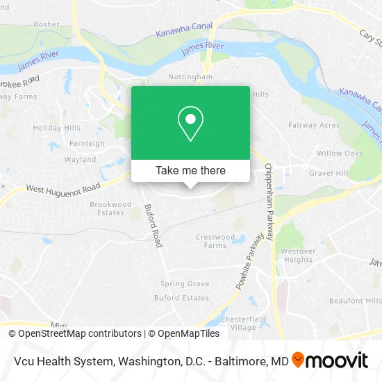 Vcu Health System map