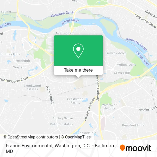 France Environmental map