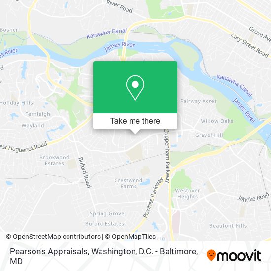 Pearson's Appraisals map