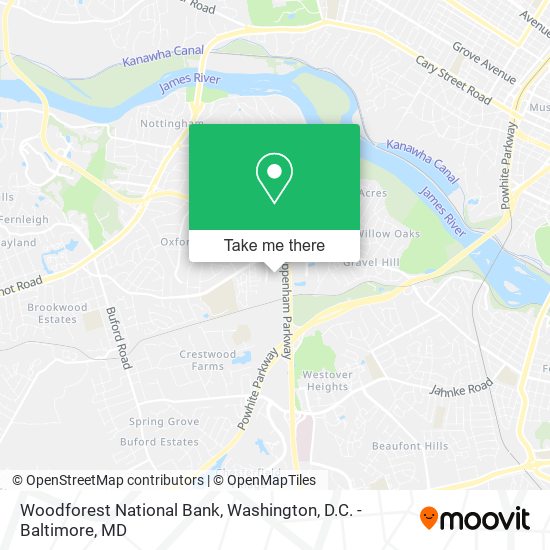 Woodforest National Bank map