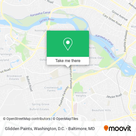 Glidden Paints map