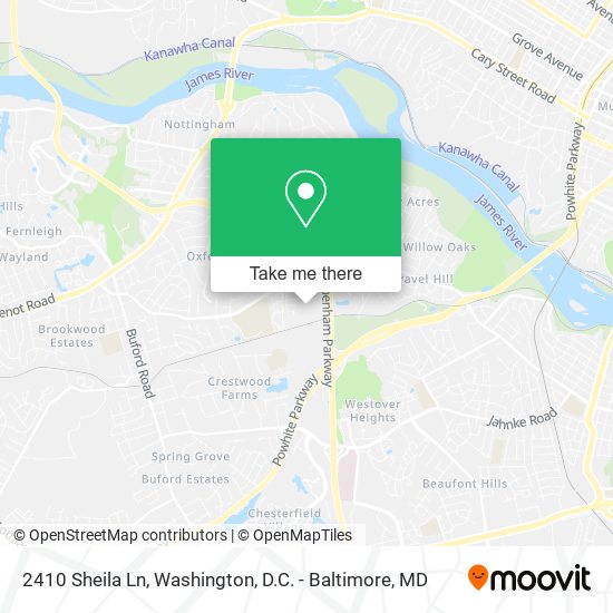 2410 Sheila Ln map