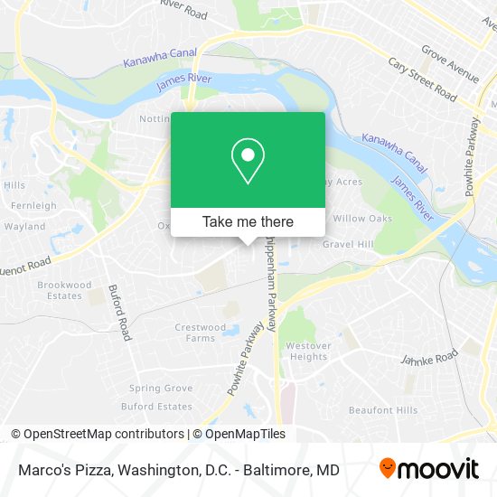 Mapa de Marco's Pizza